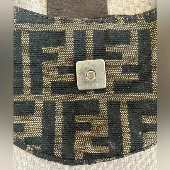 Authentic FENDI Zucca Canvas Micro Handbag - Picture 10 of 13